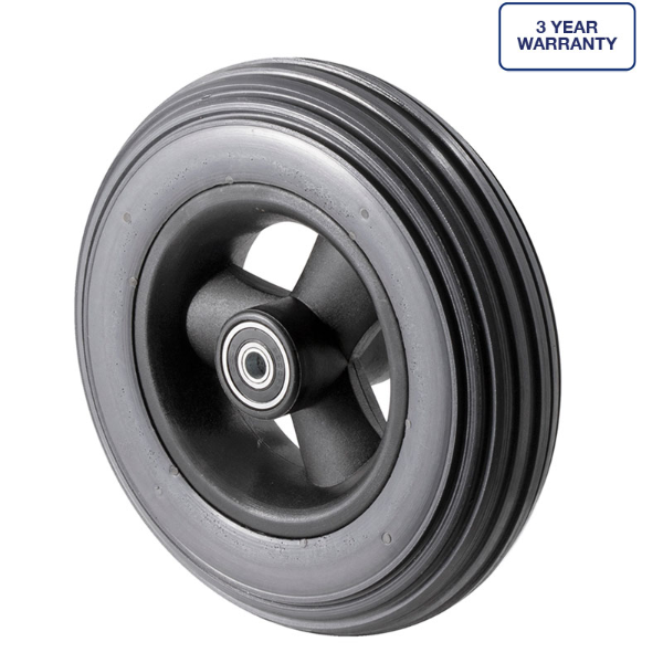 Foamed Microcellular 175mm x 45mm wheelchair wheel, 45kg, load rating