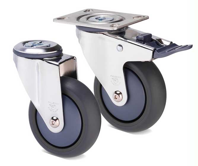 Chrome M Deluxe Series castors