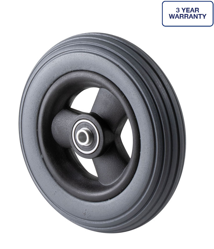 Foamed Microcellular 150mm x 35mm wheelchair wheel, 45kg load rating