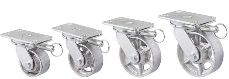 X series forks: Plate with swivel and direction lock