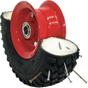 Puncture-proof pneumatic wheels