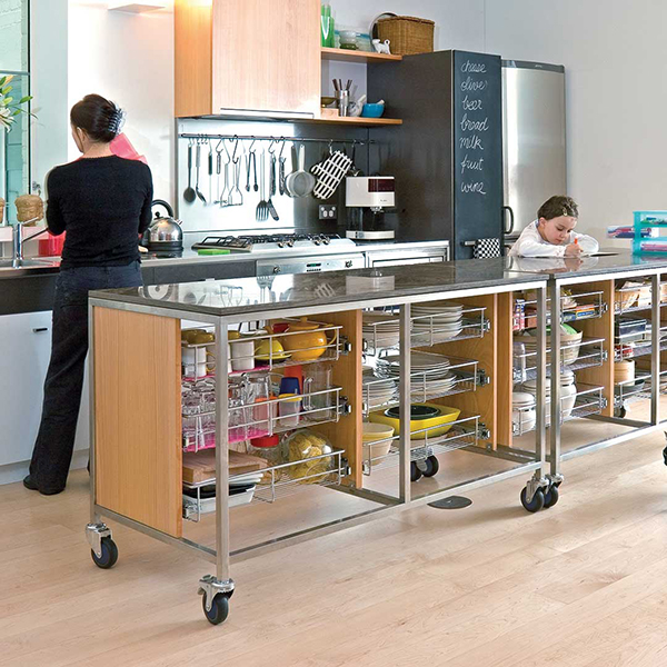 Castors for kitchen application