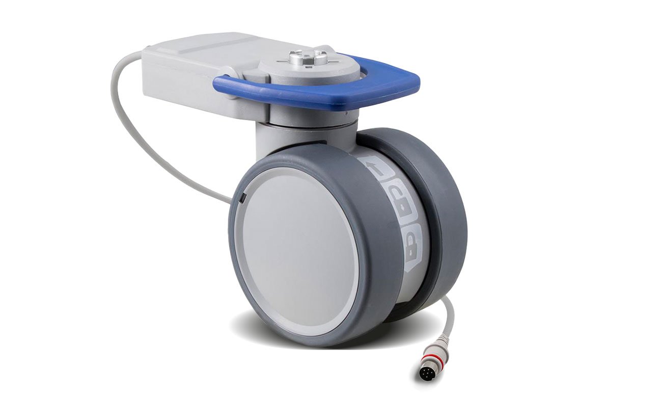 Electronic braking castor: Trinity EBC