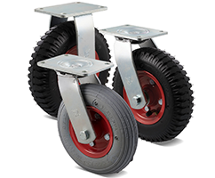 Heavy duty pneumatic castors: Y Series