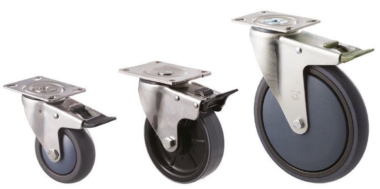 Self-aligning castors example