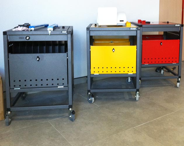 Castors on school/office furniture