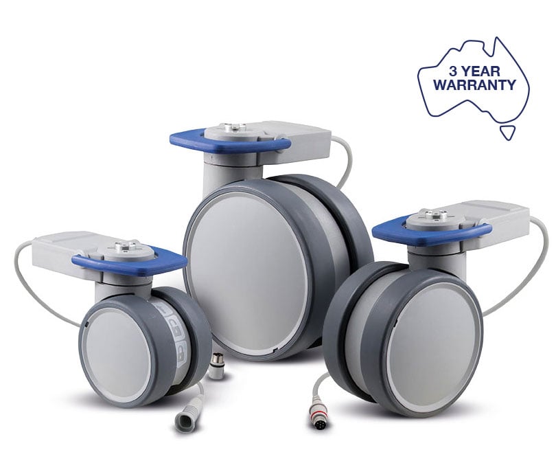 Electronic braking castors: Trinity EBC