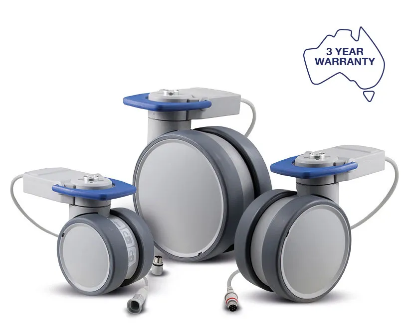 Smart electronic braking castors - Trinity EBC