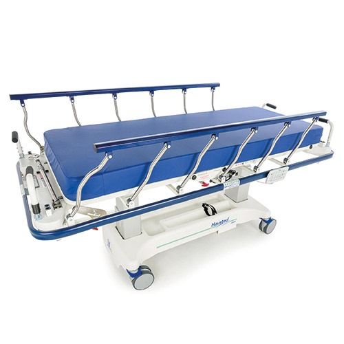 Trinity EBC on a hospital stretcher
