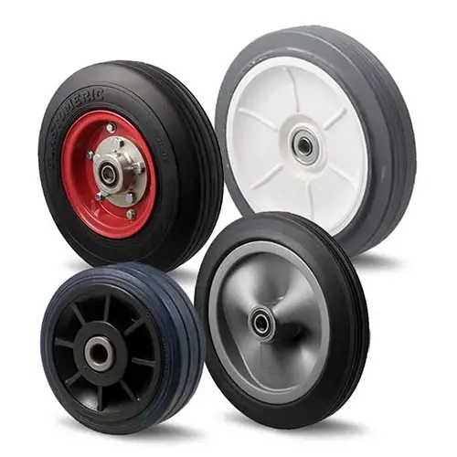 Soft rubber wheels