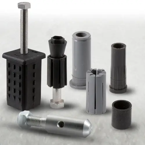 Fittings for 10 and 12 mm bolt hole castors